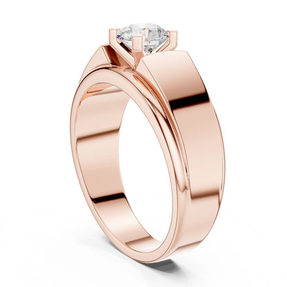 Men's Round Lab Grown Diamond Ring