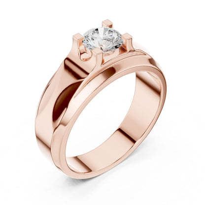 Men's Round Lab Grown Diamond Ring