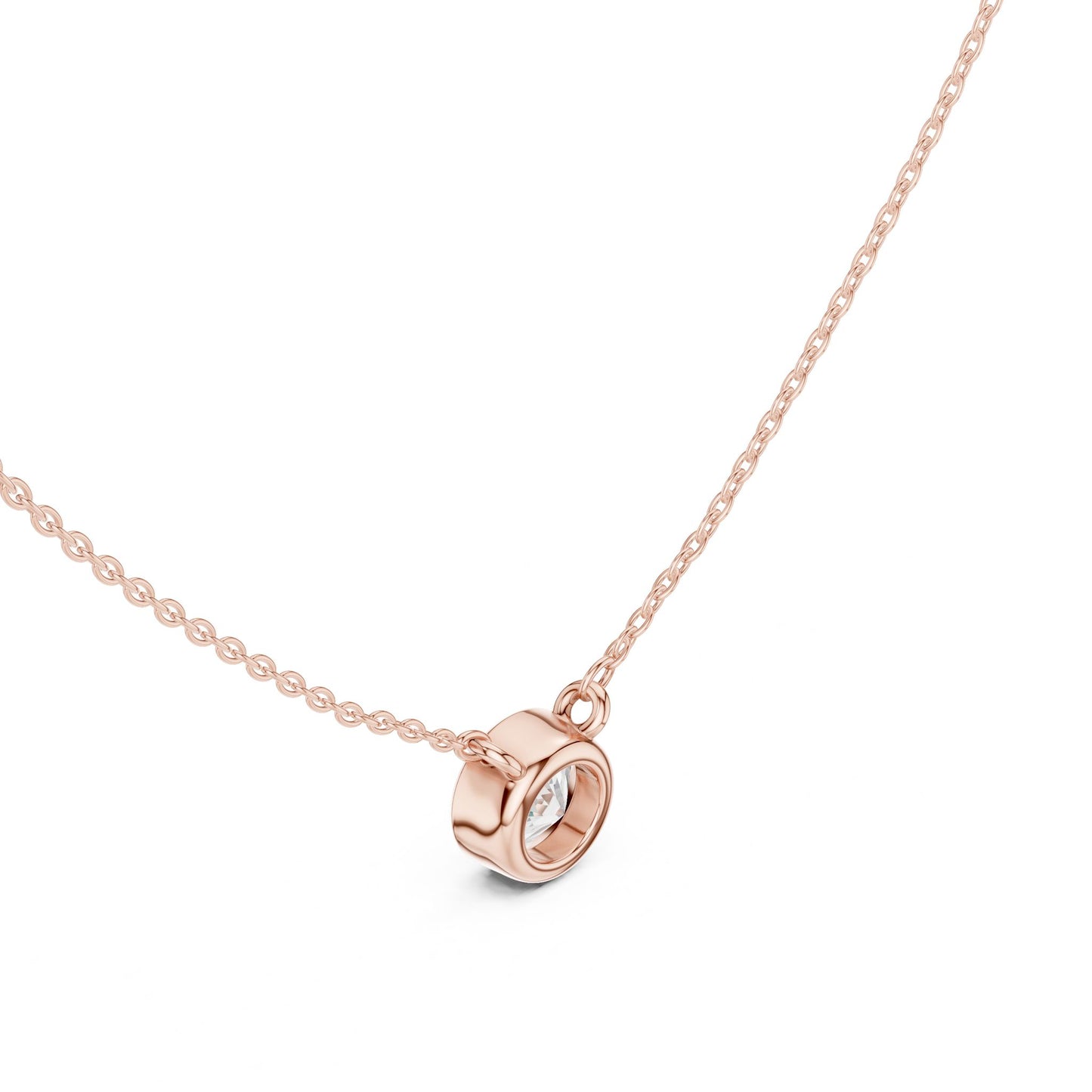 Round Lab Grown Diamond Pendant