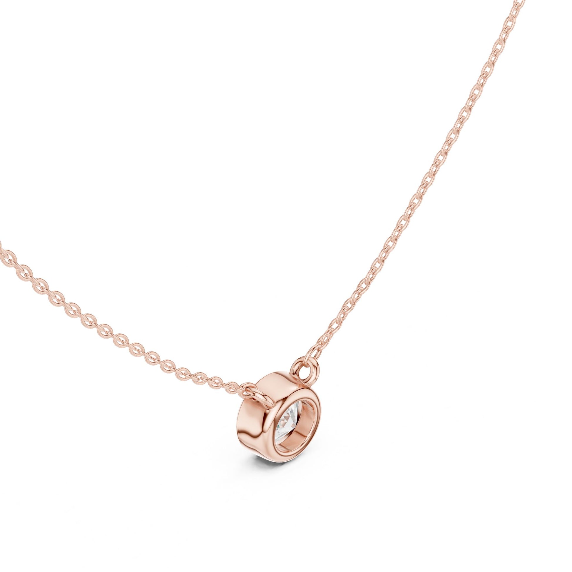 Round Lab Grown Diamond Pendant