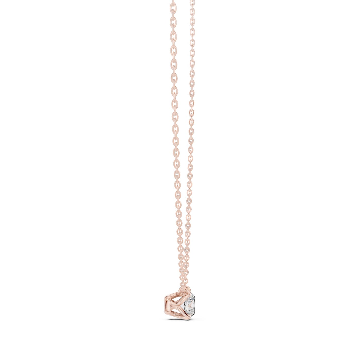 Round Lab Grown Diamond Pendant