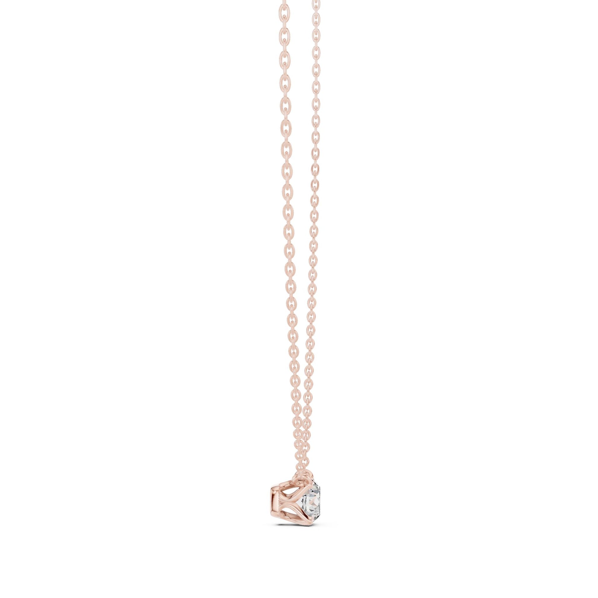 Round Lab Grown Diamond Pendant