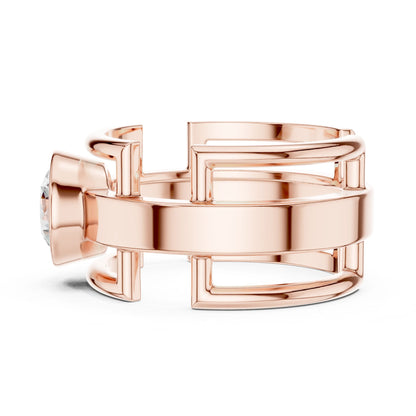 Men's Round Lab Grown Diamond Ring