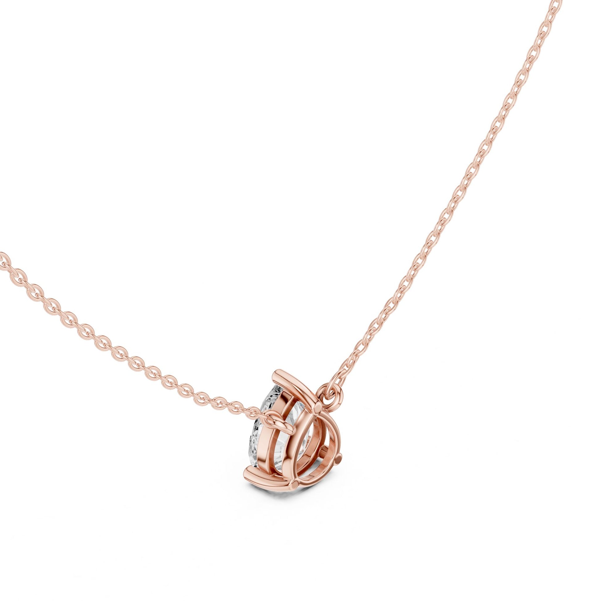 Round Lab Grown Diamond Pendant