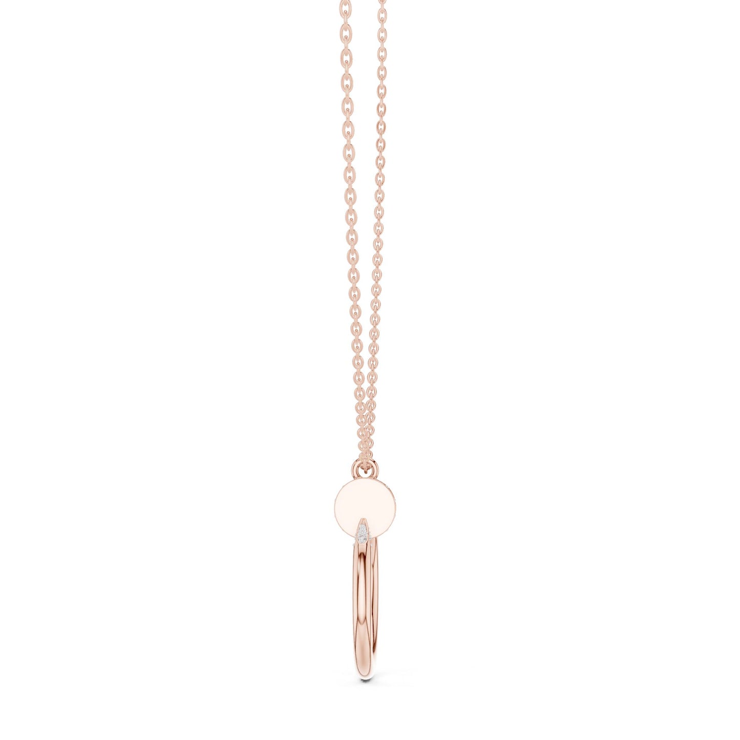 Round Lab Grown Diamond Pendant