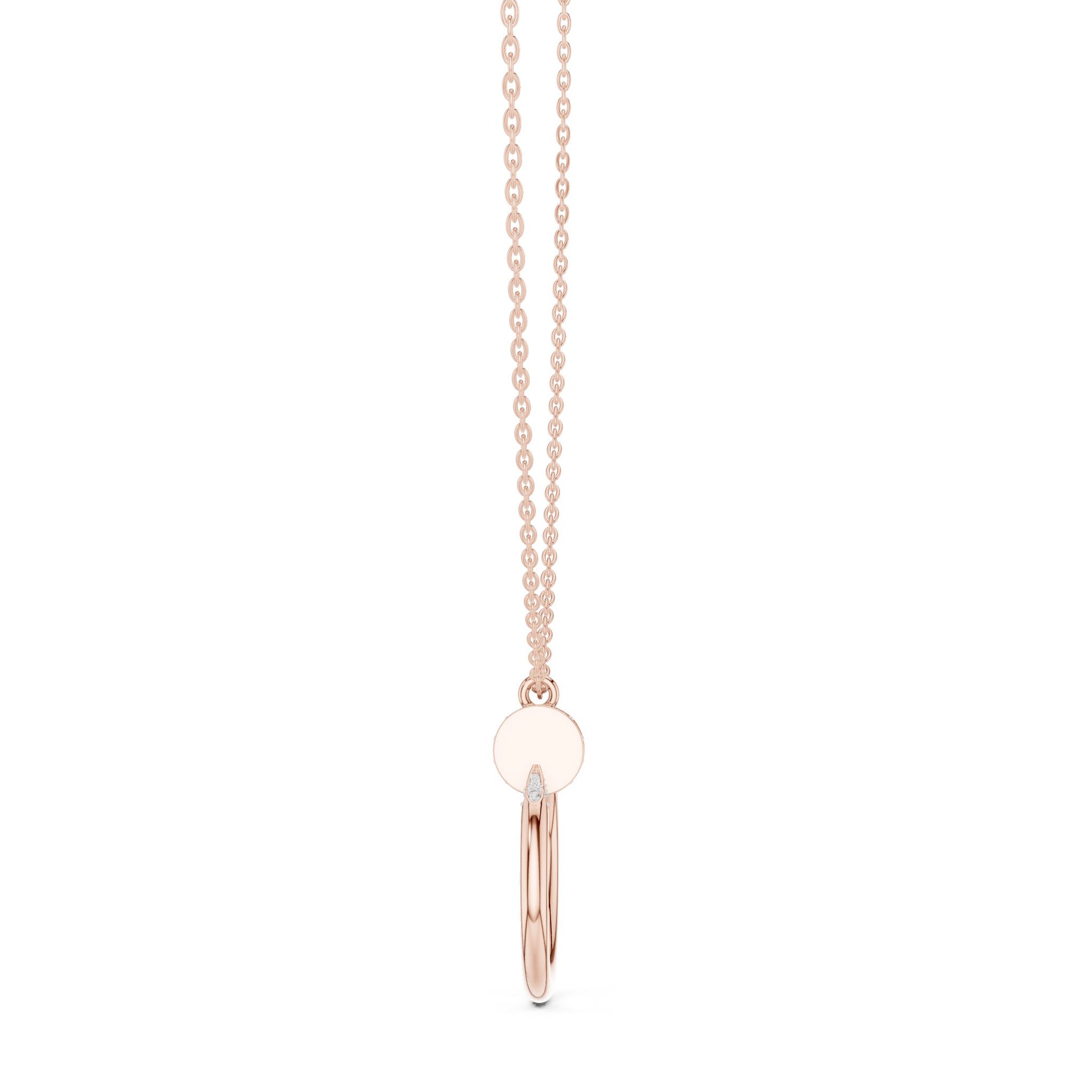 Round Lab Grown Diamond Pendant