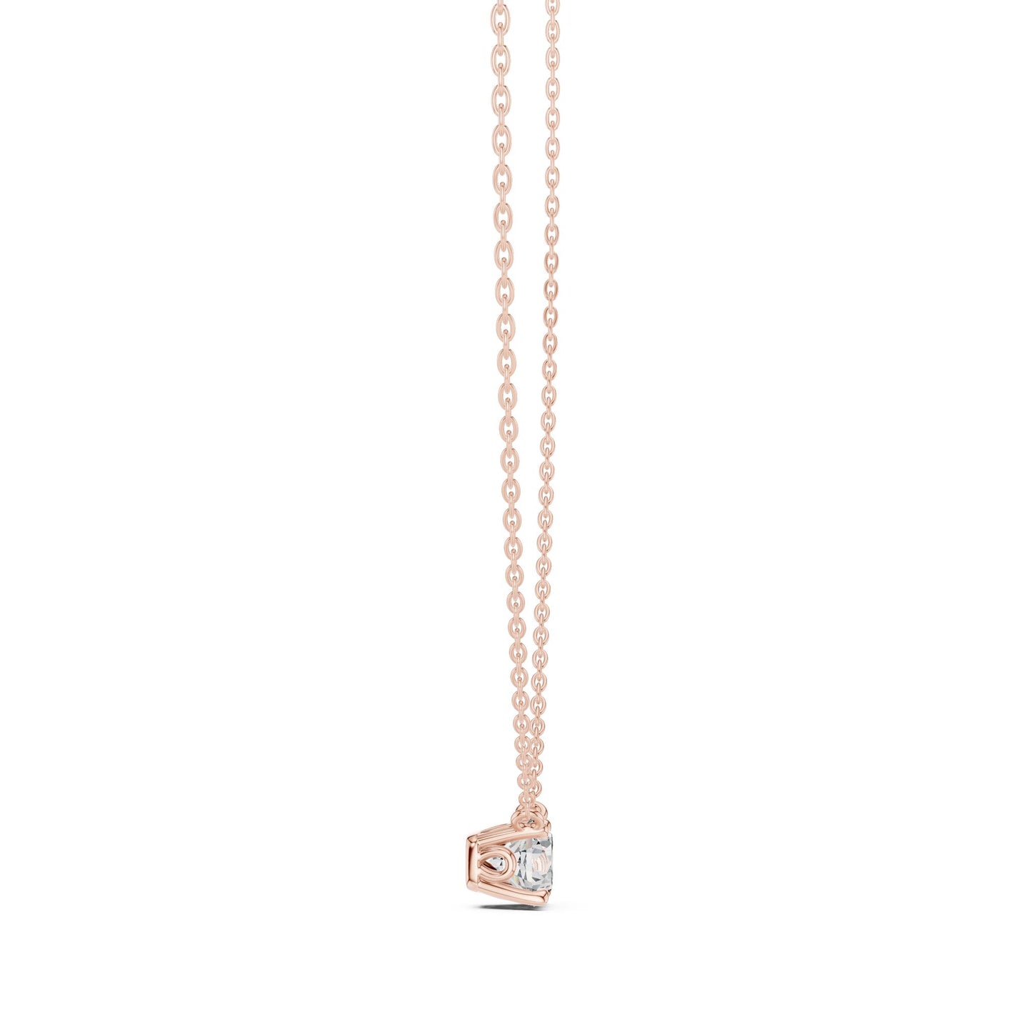 Round Lab Grown Diamond Pendant