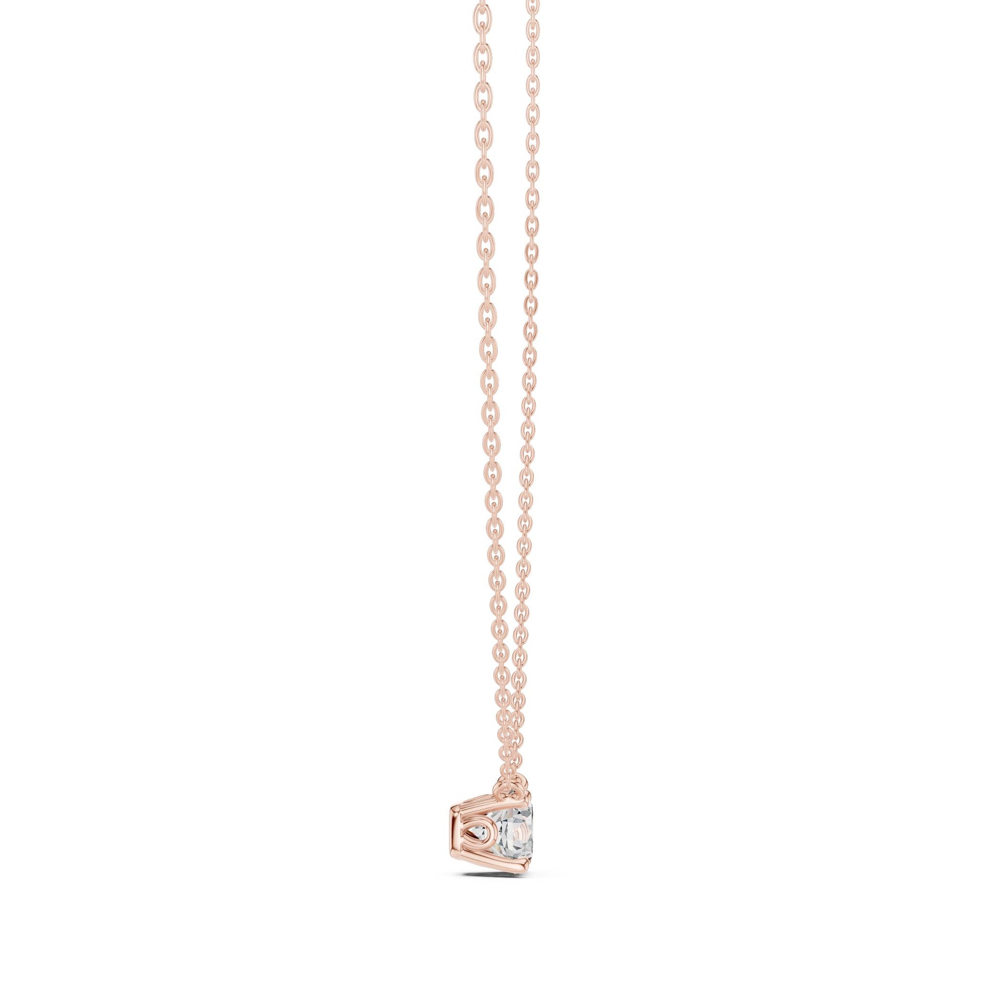Round Lab Grown Diamond Pendant