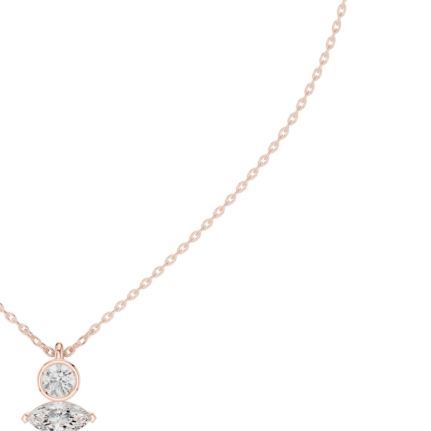 Round Lab Grown Diamond Pendant