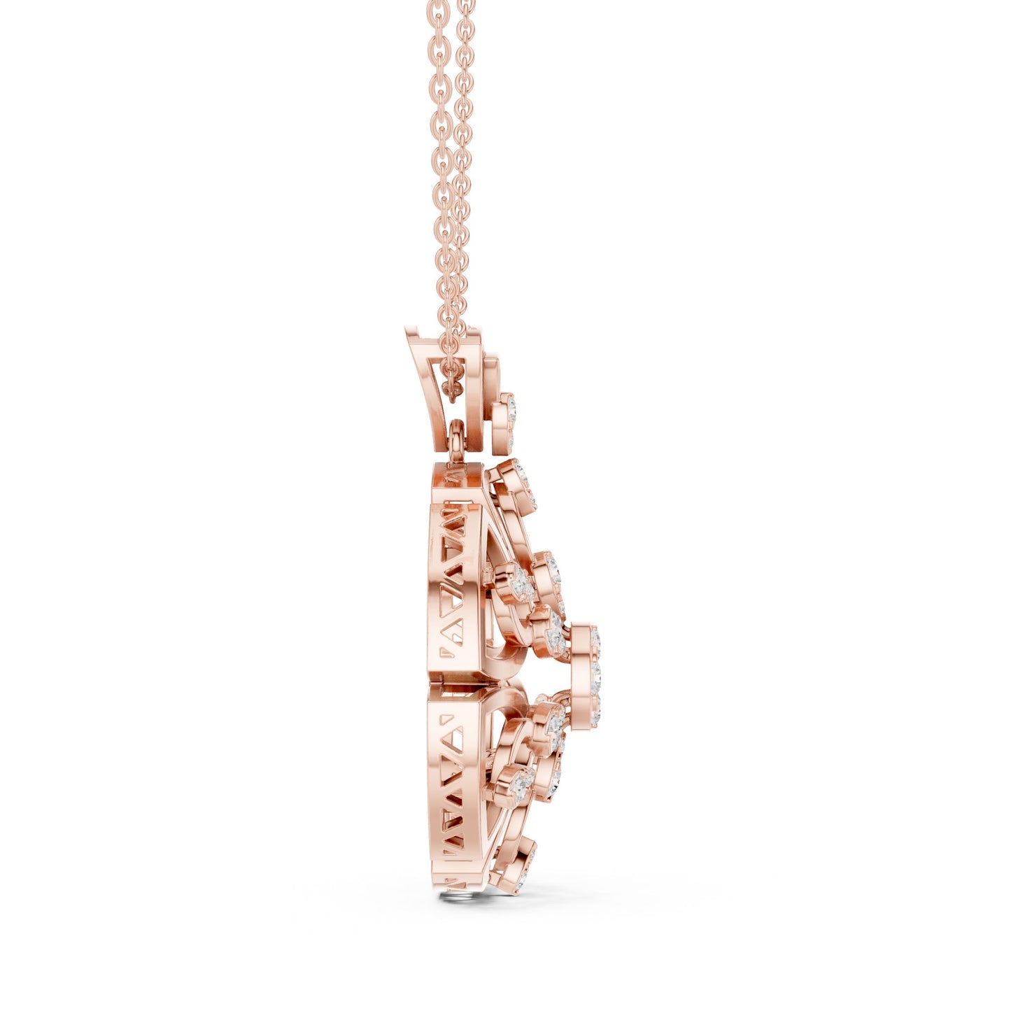 Round Lab Grown Diamond Pendant