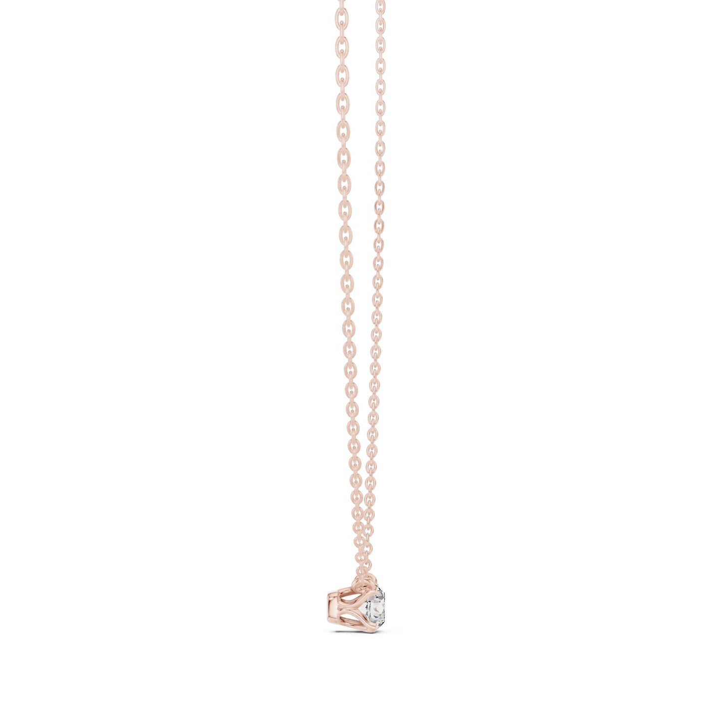 Round Lab Grown Diamond Pendant