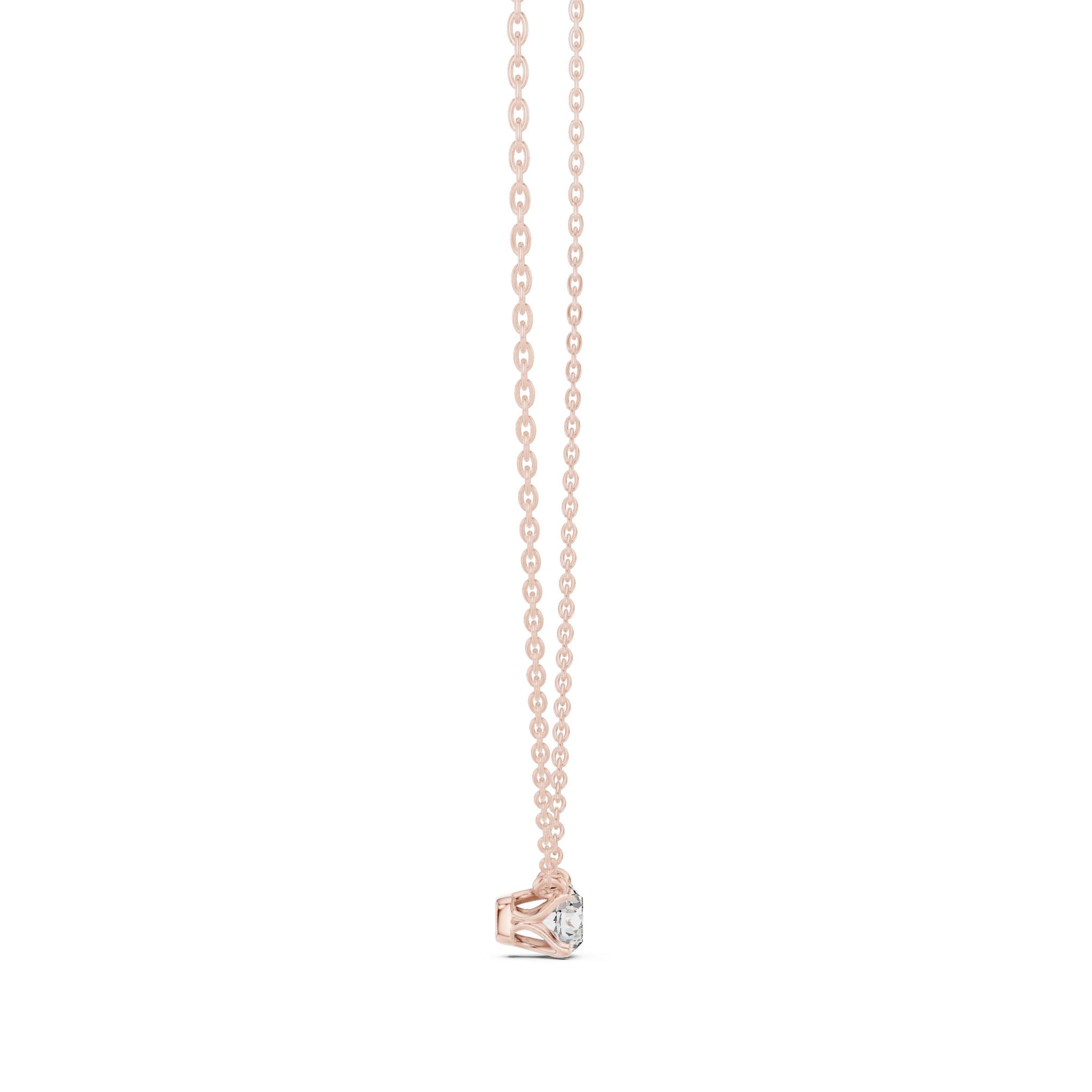 Round Lab Grown Diamond Pendant