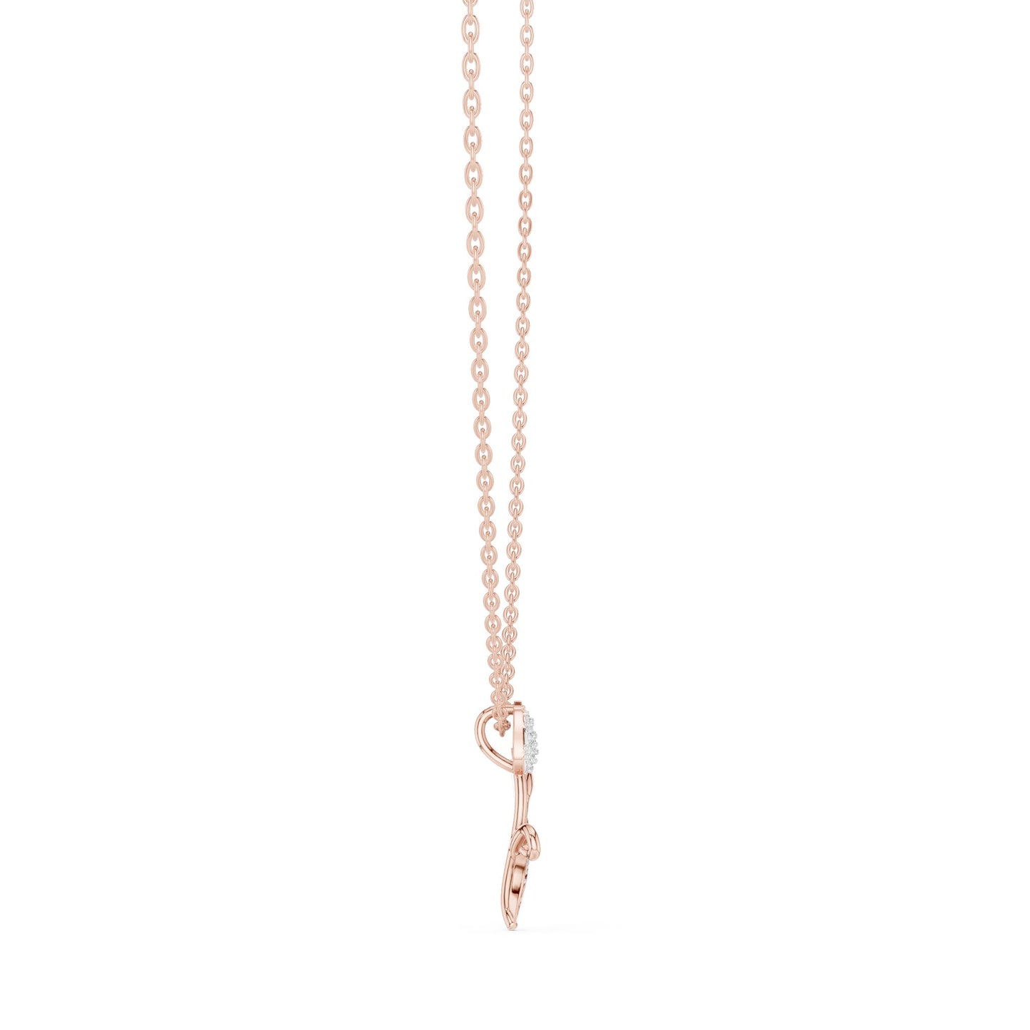 Round Lab Grown Diamond Pendant