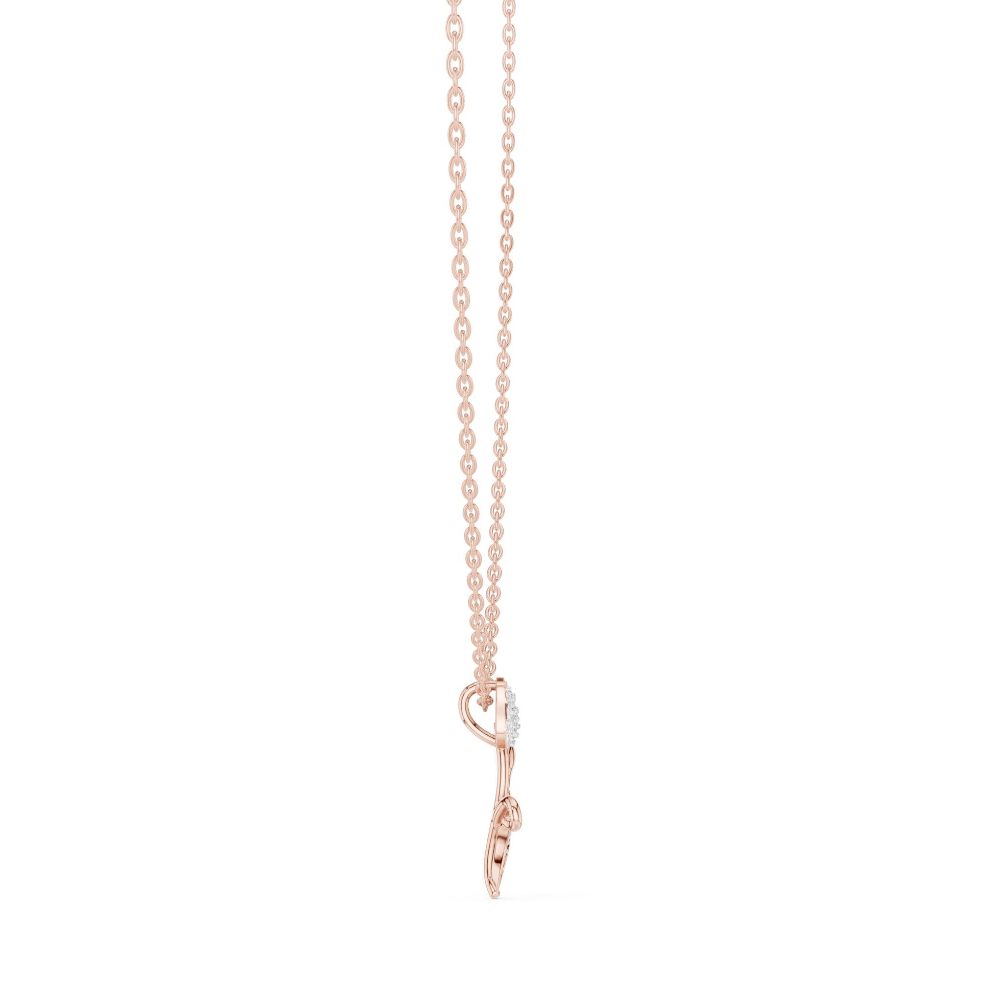 Round Lab Grown Diamond Pendant
