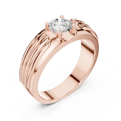 Men's Round Lab Grown Diamond Ring