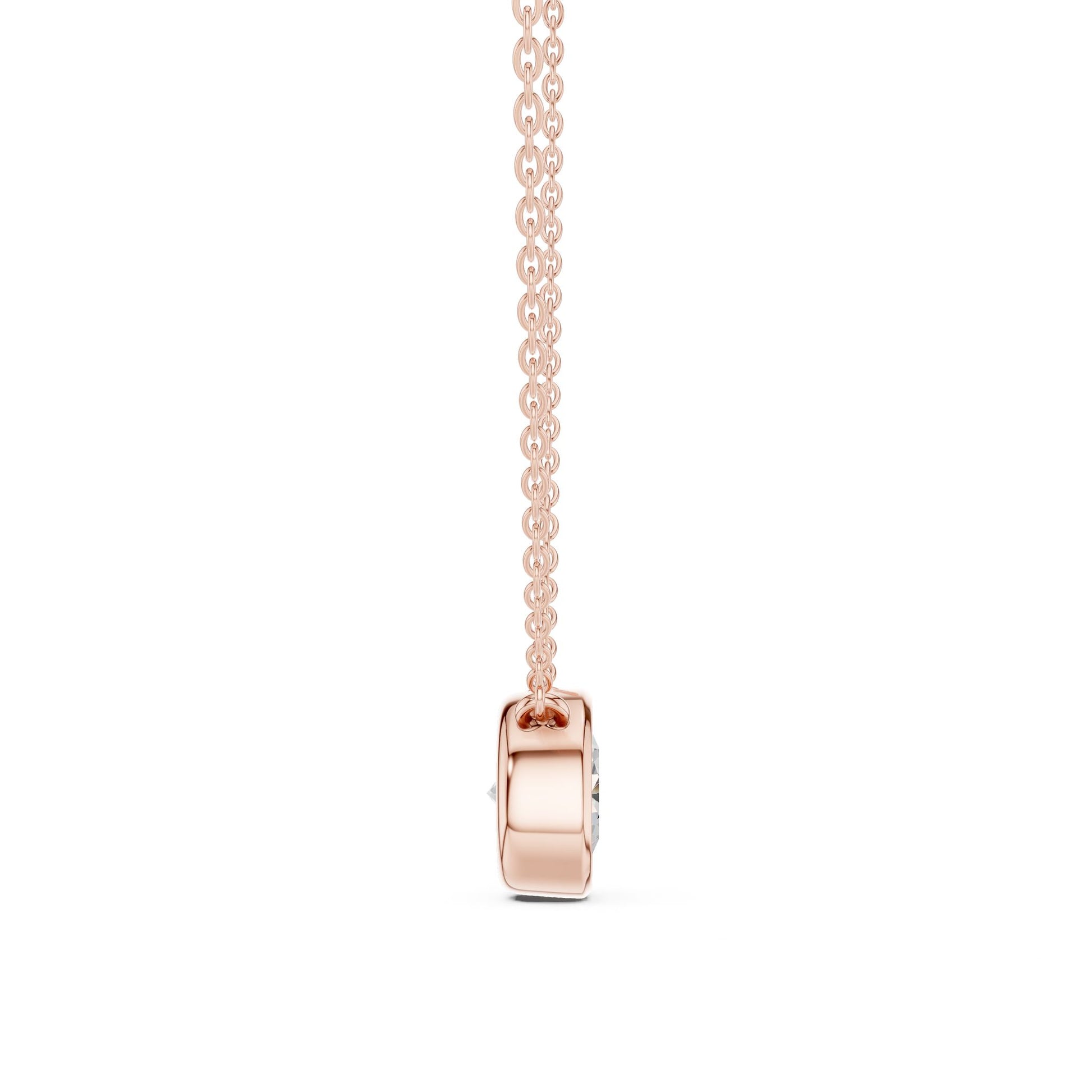 Round Lab Grown Diamond Pendant
