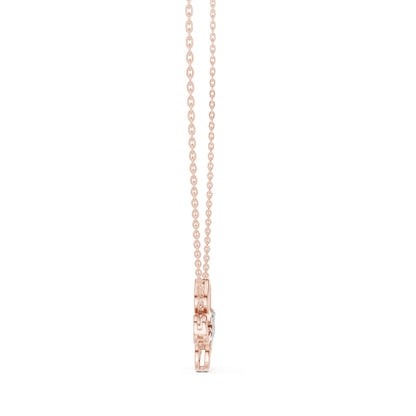 Round Lab Grown Diamond Pendant