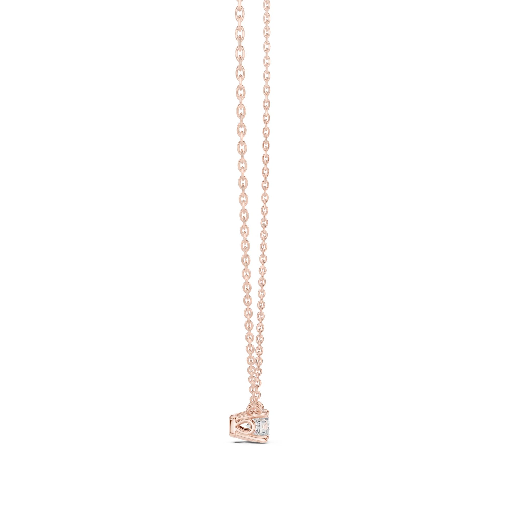 Round Lab Grown Diamond Pendant
