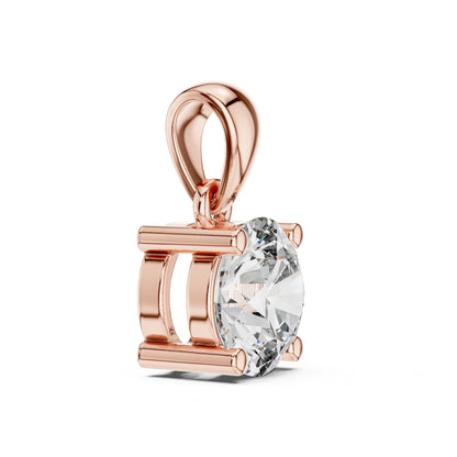 Round Lab Grown Diamond Pendant