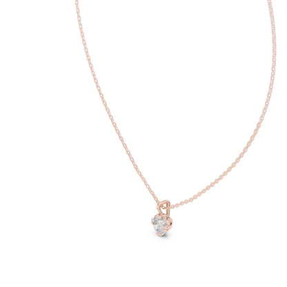 Round Lab Grown Diamond Pendant