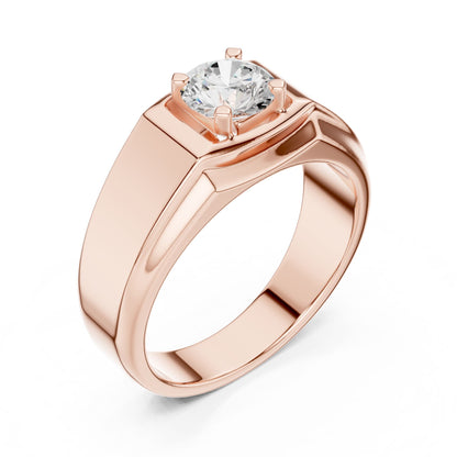 Men's Round Lab Grown Diamond Ring