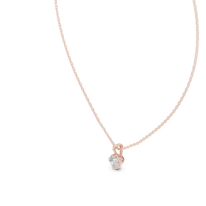 Round Lab Grown Diamond Pendant