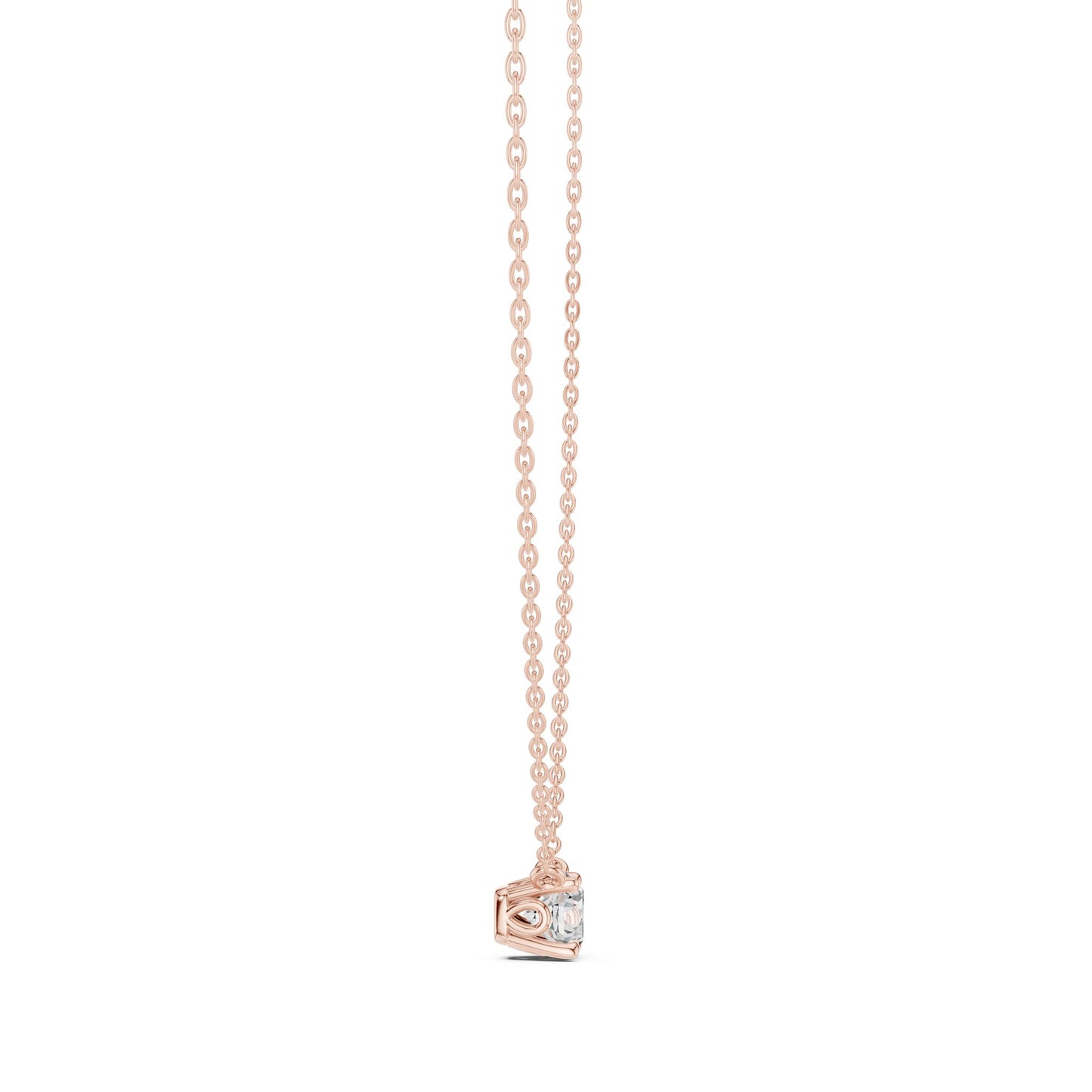 Round Lab Grown Diamond Pendant