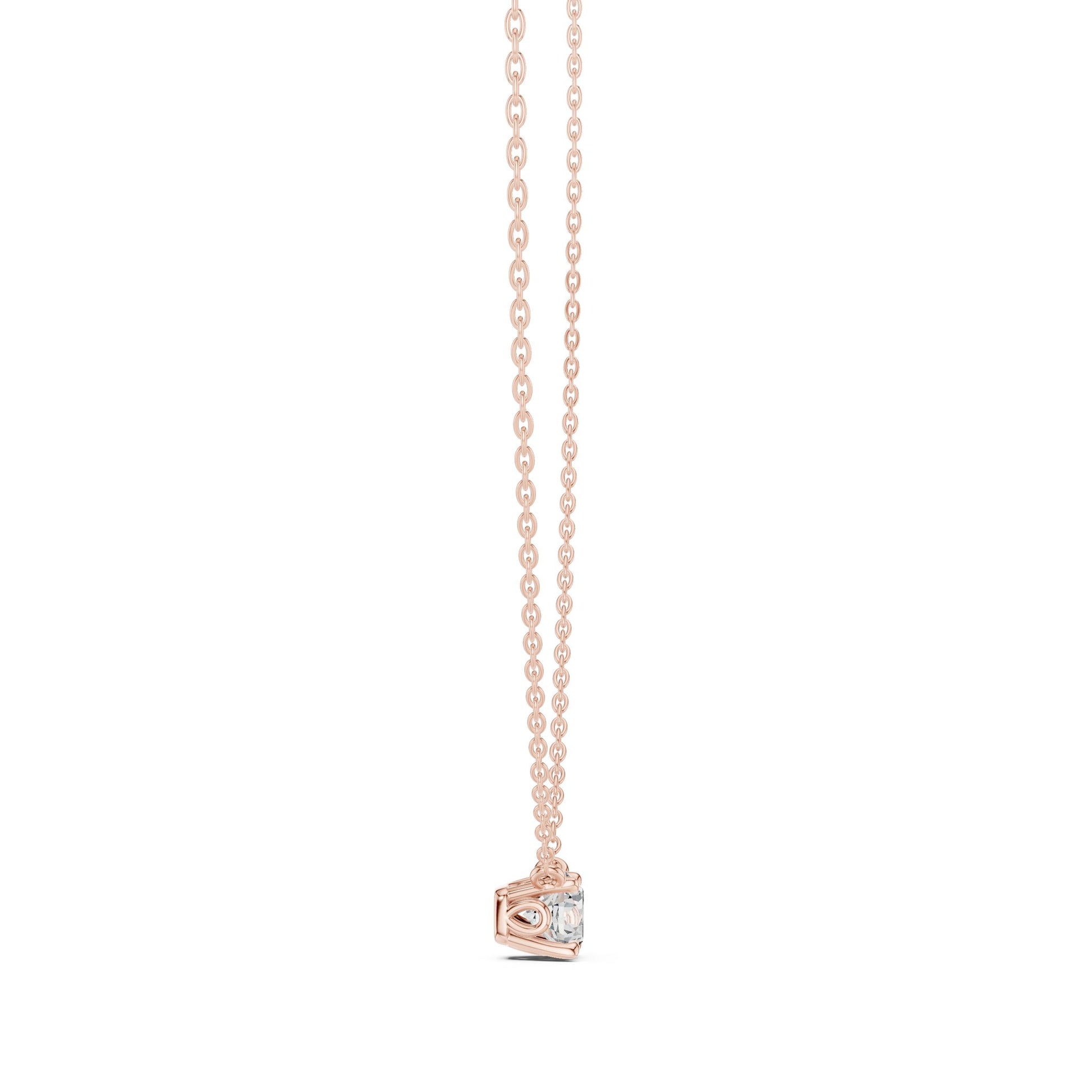 Round Lab Grown Diamond Pendant