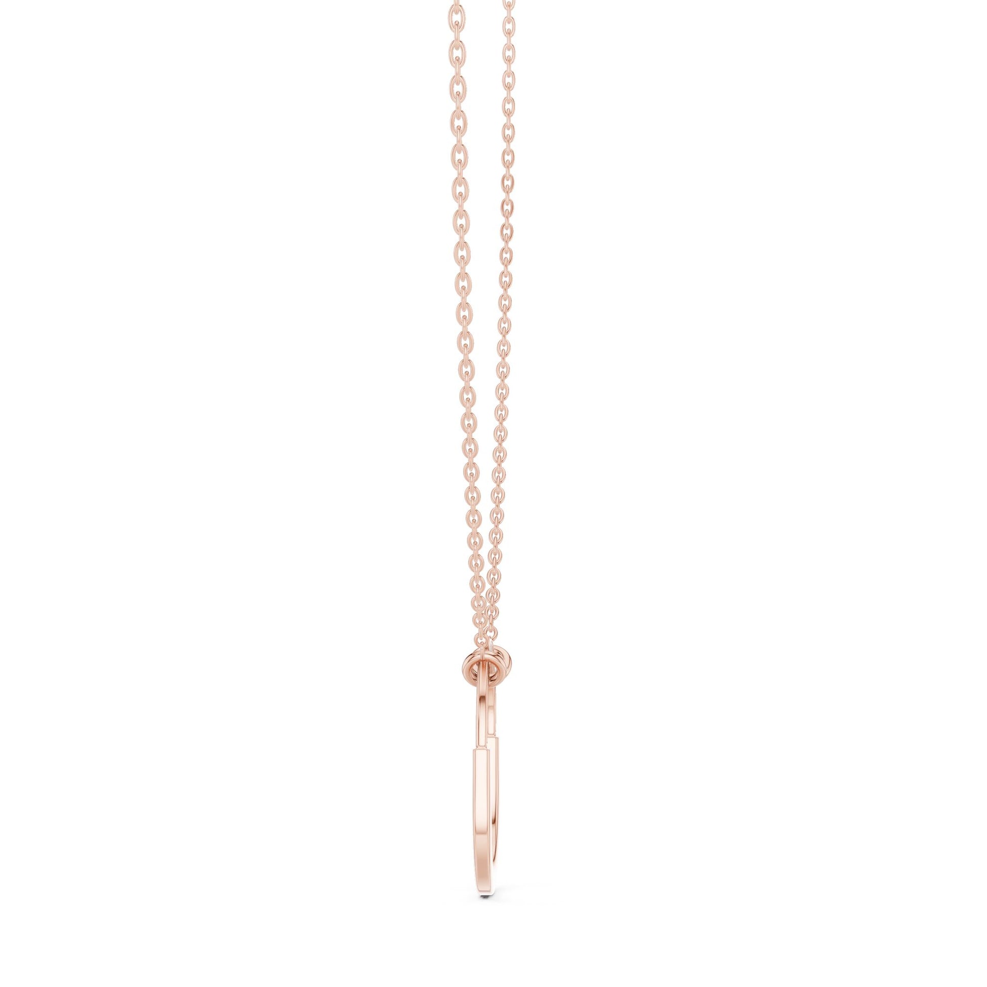 Round Lab Grown Diamond Pendant