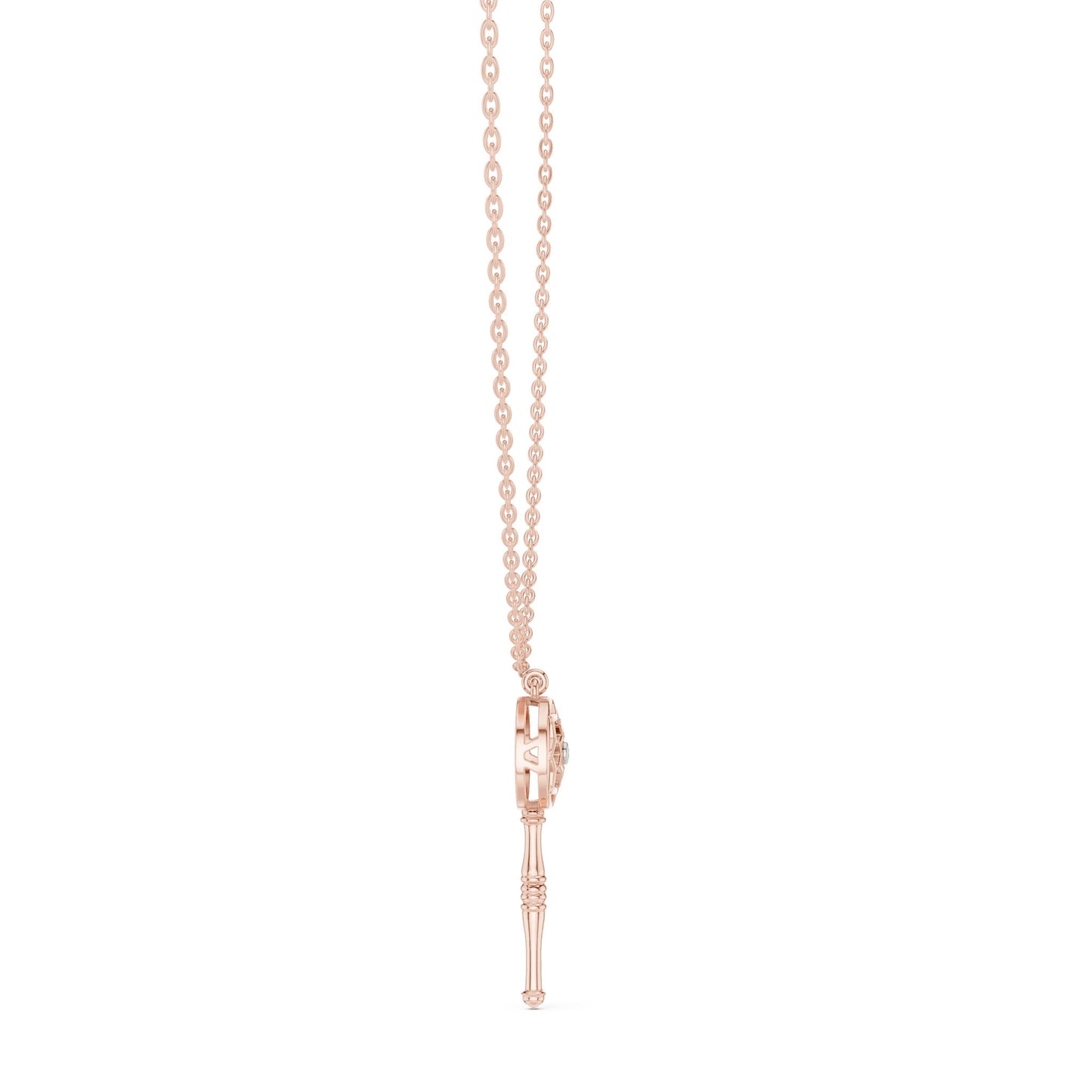 Round Lab Grown Diamond Pendant