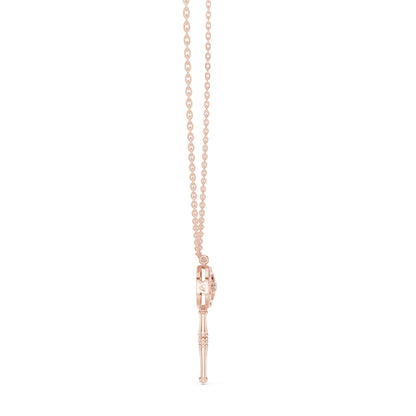Round Lab Grown Diamond Pendant