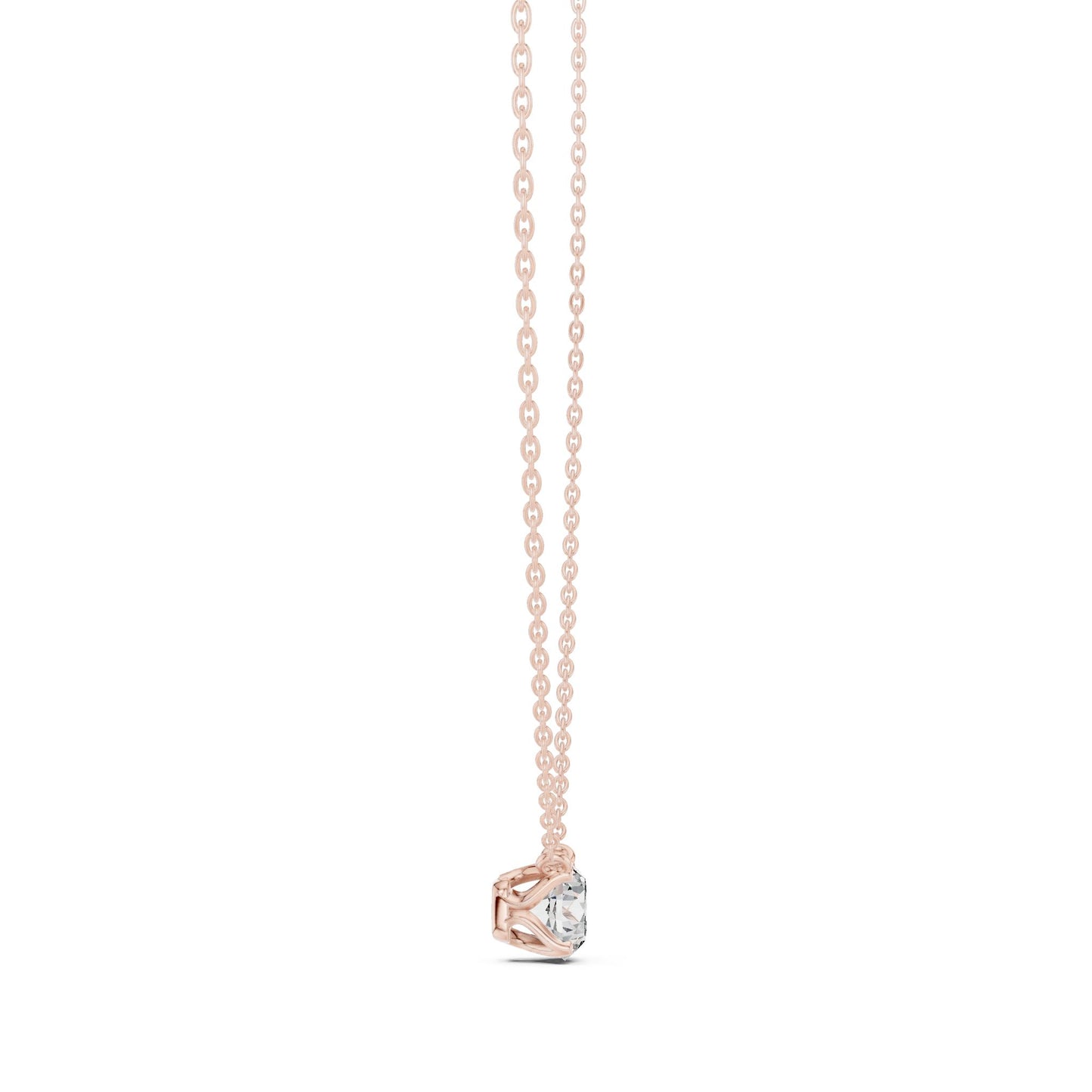 Round Lab Grown Diamond Pendant