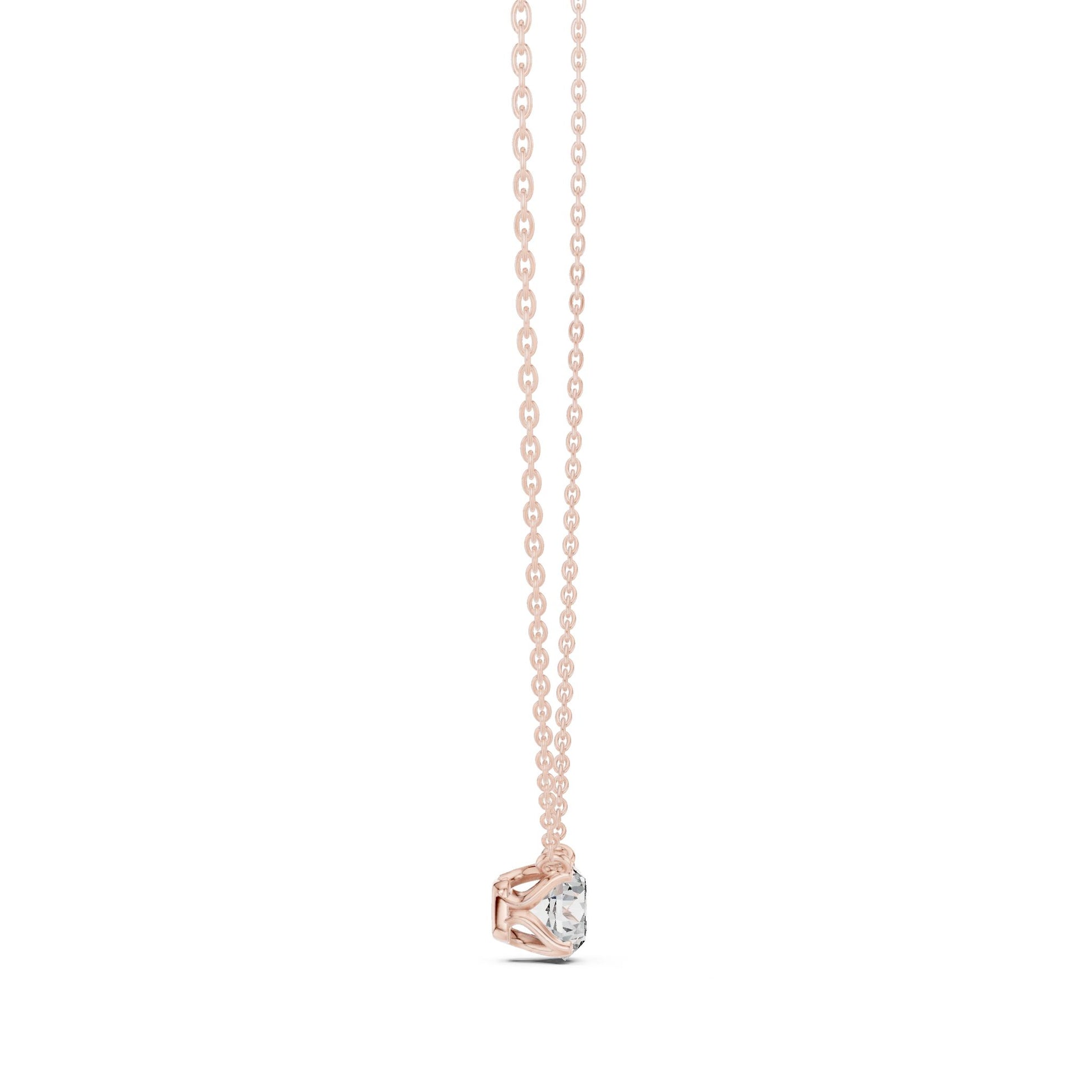 Round Lab Grown Diamond Pendant