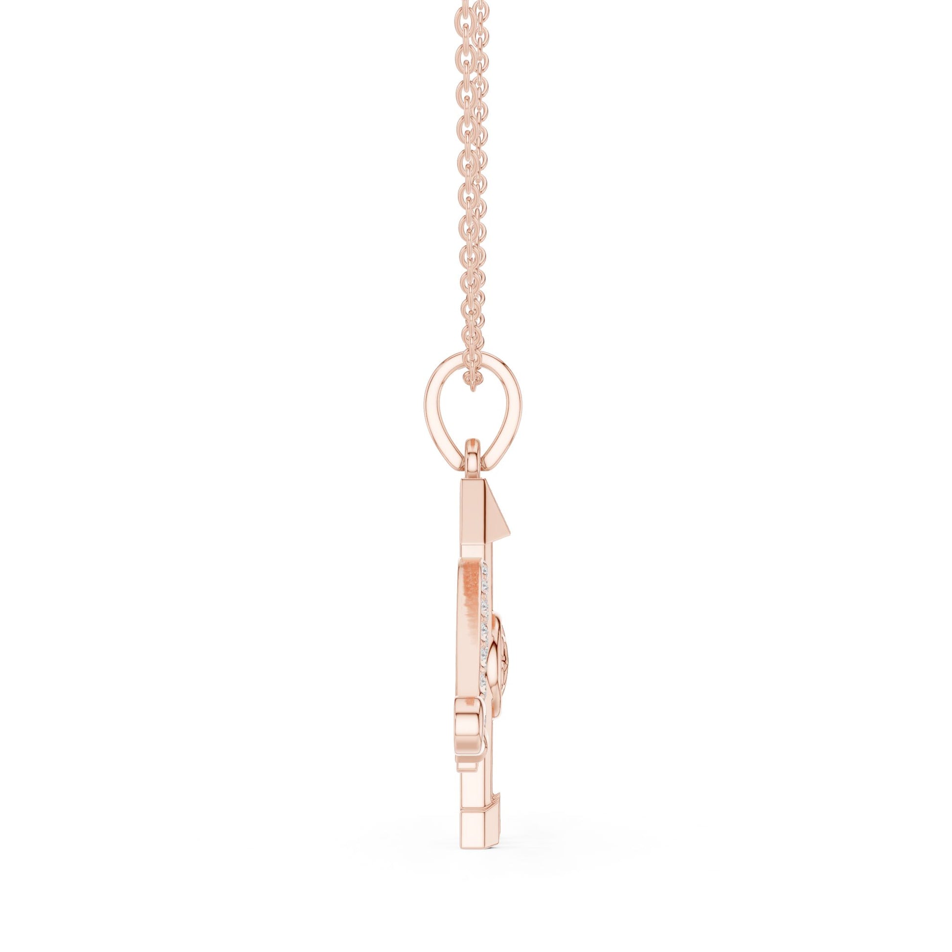 Round Lab Grown Diamond Pendant