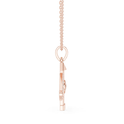 Round Lab Grown Diamond Pendant