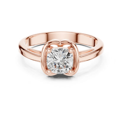 Round Lab Grown Diamond Solitaire Engagement Ring