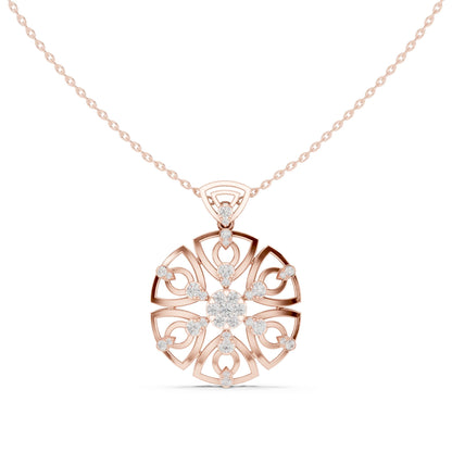 Round Lab Grown Diamond Pendant
