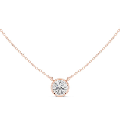 Round Lab Grown Diamond Pendant