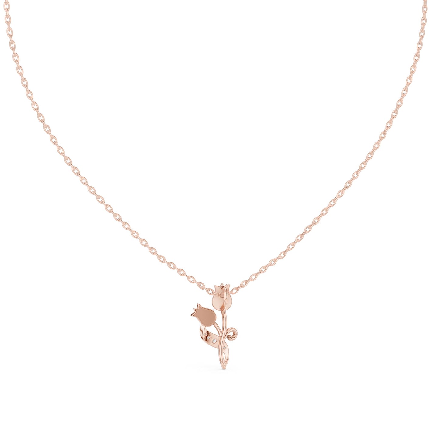 Round Lab Grown Diamond Pendant