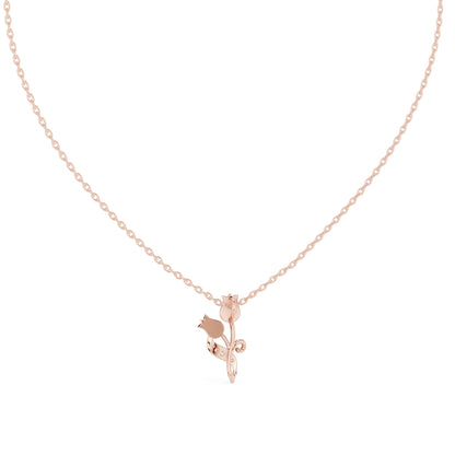Round Lab Grown Diamond Pendant