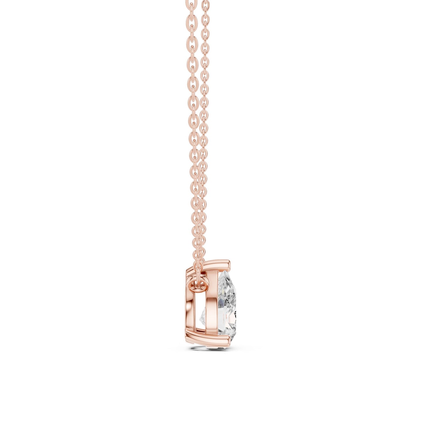 Round Lab Grown Diamond Pendant