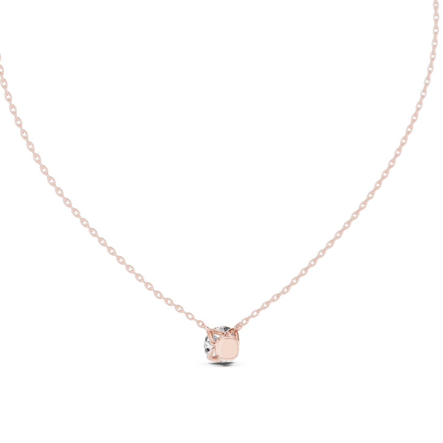 Round Lab Grown Diamond Pendant