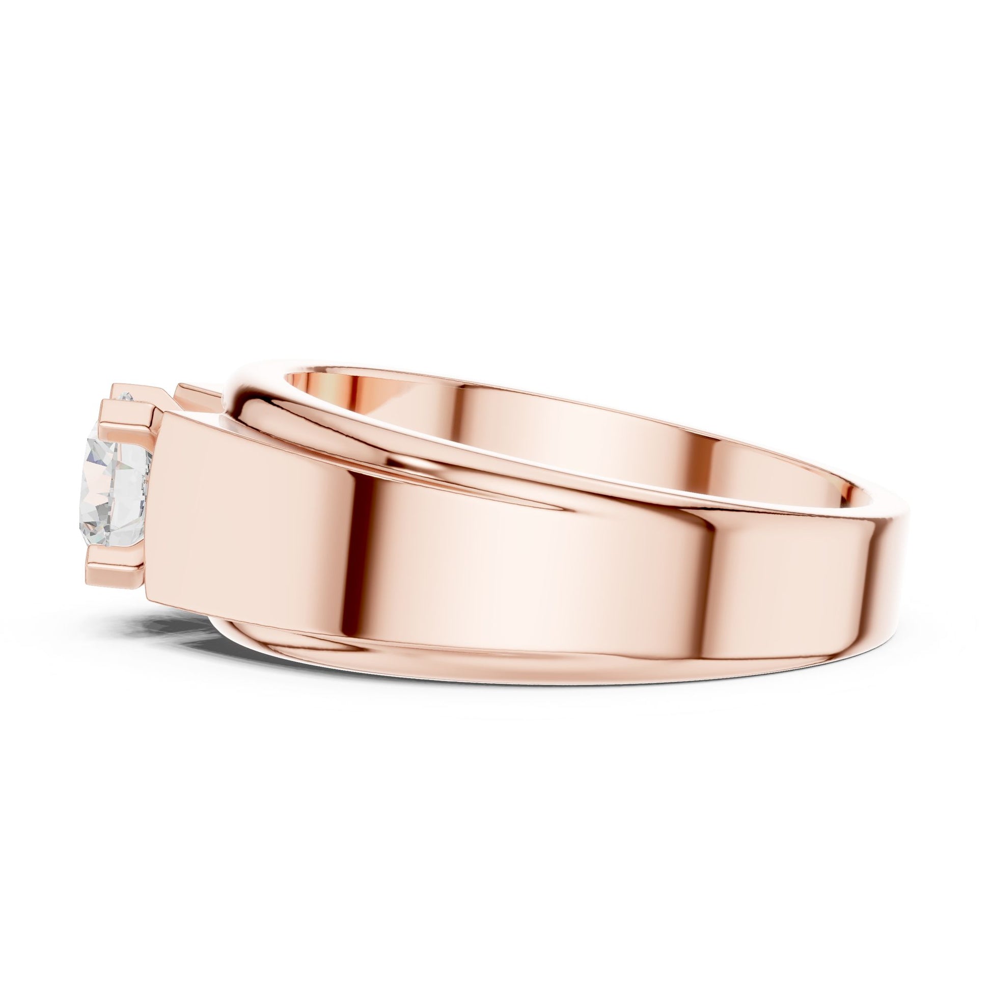 Men's Round Lab Grown Diamond Ring