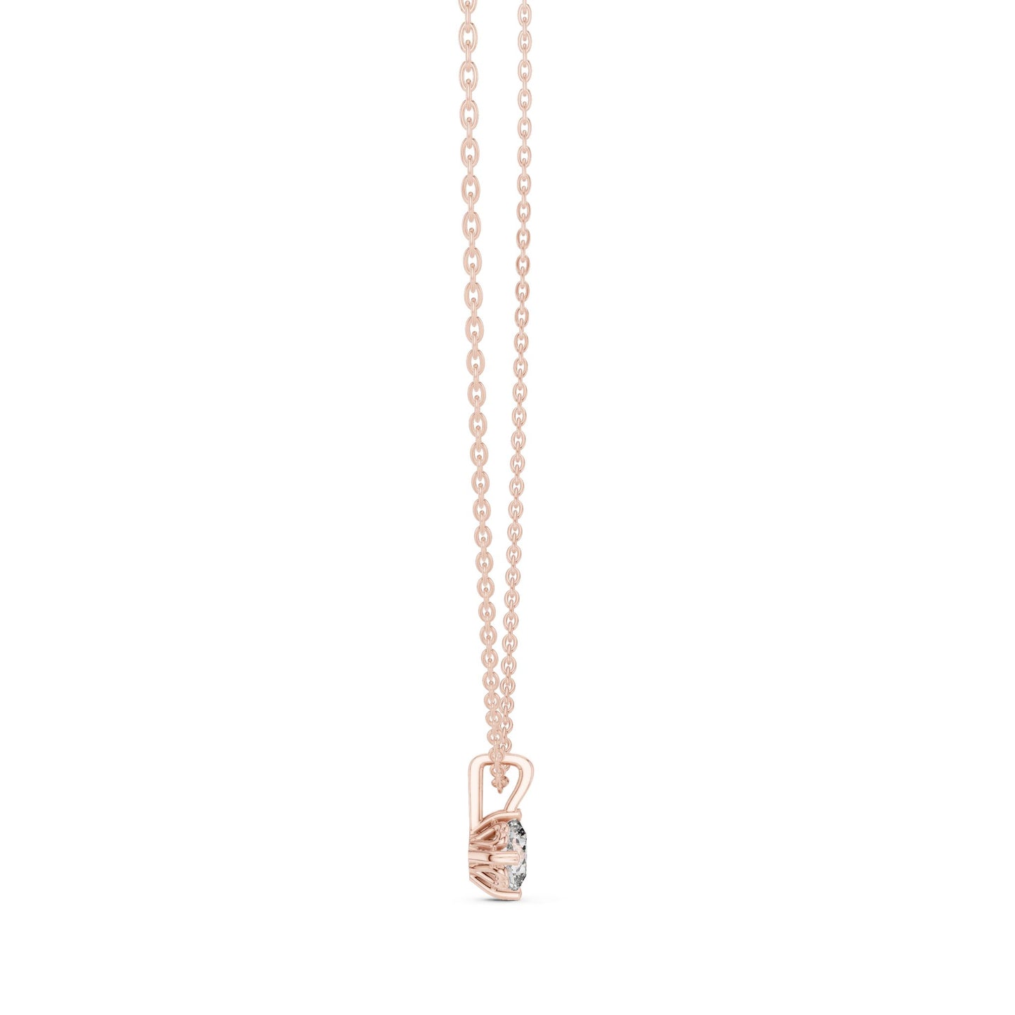 Round Lab Grown Diamond Pendant