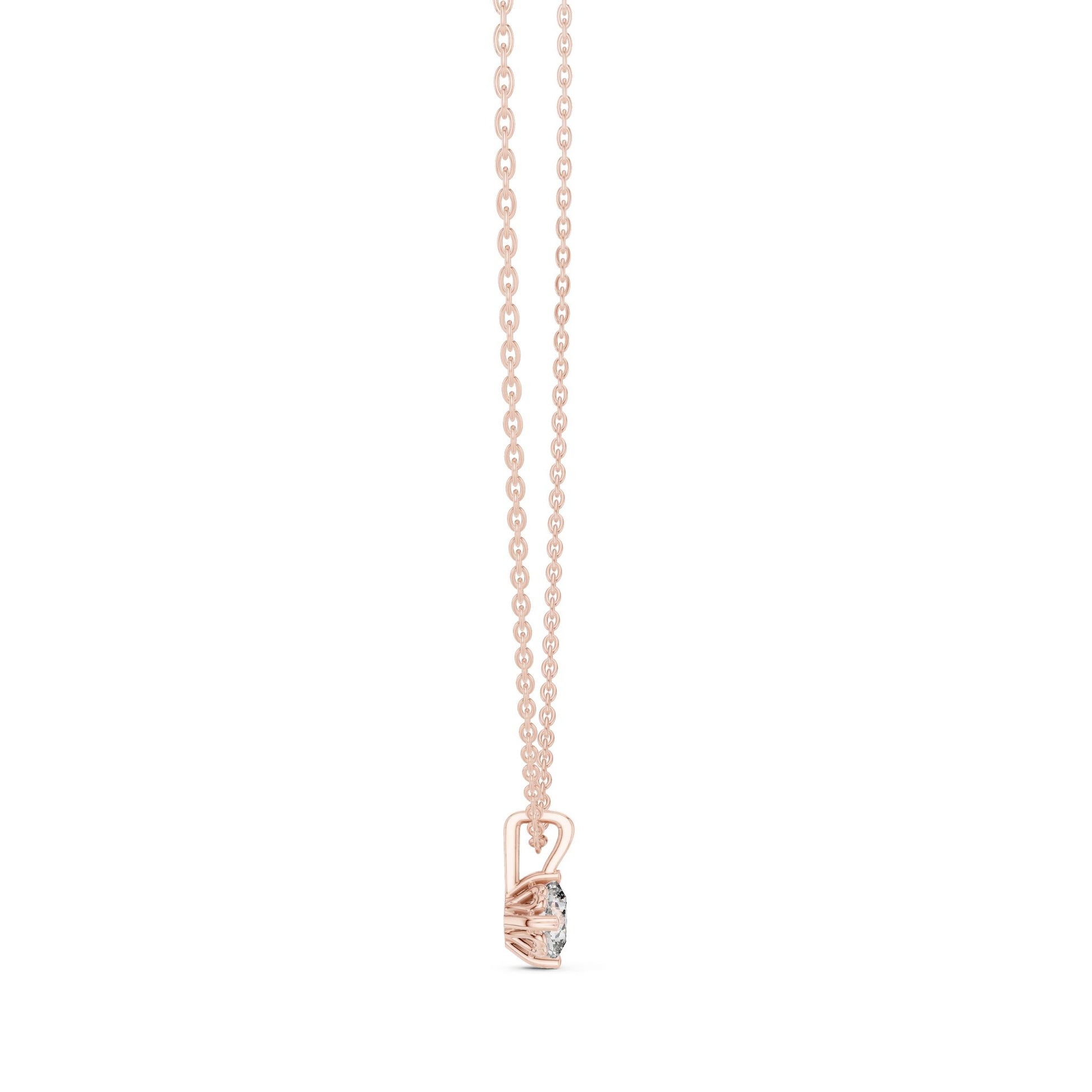 Round Lab Grown Diamond Pendant