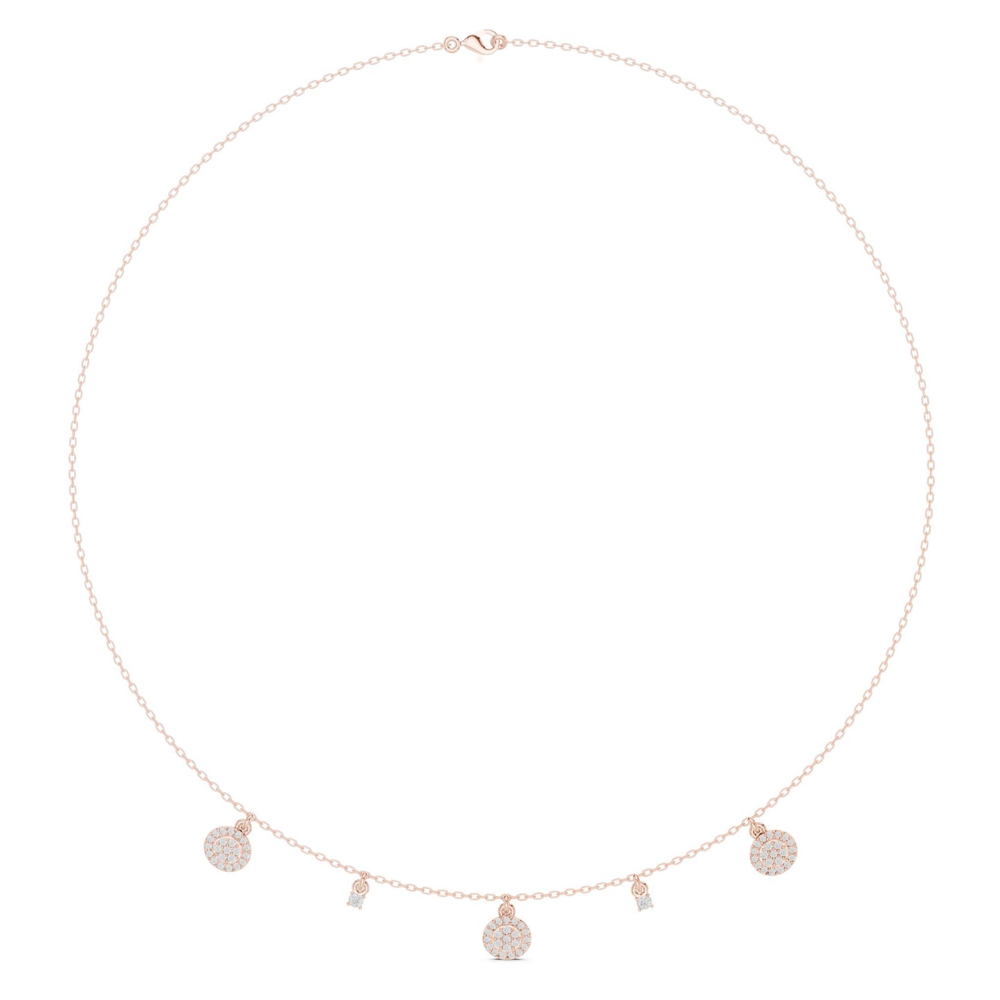 Round Lab Grown Diamond Pendant