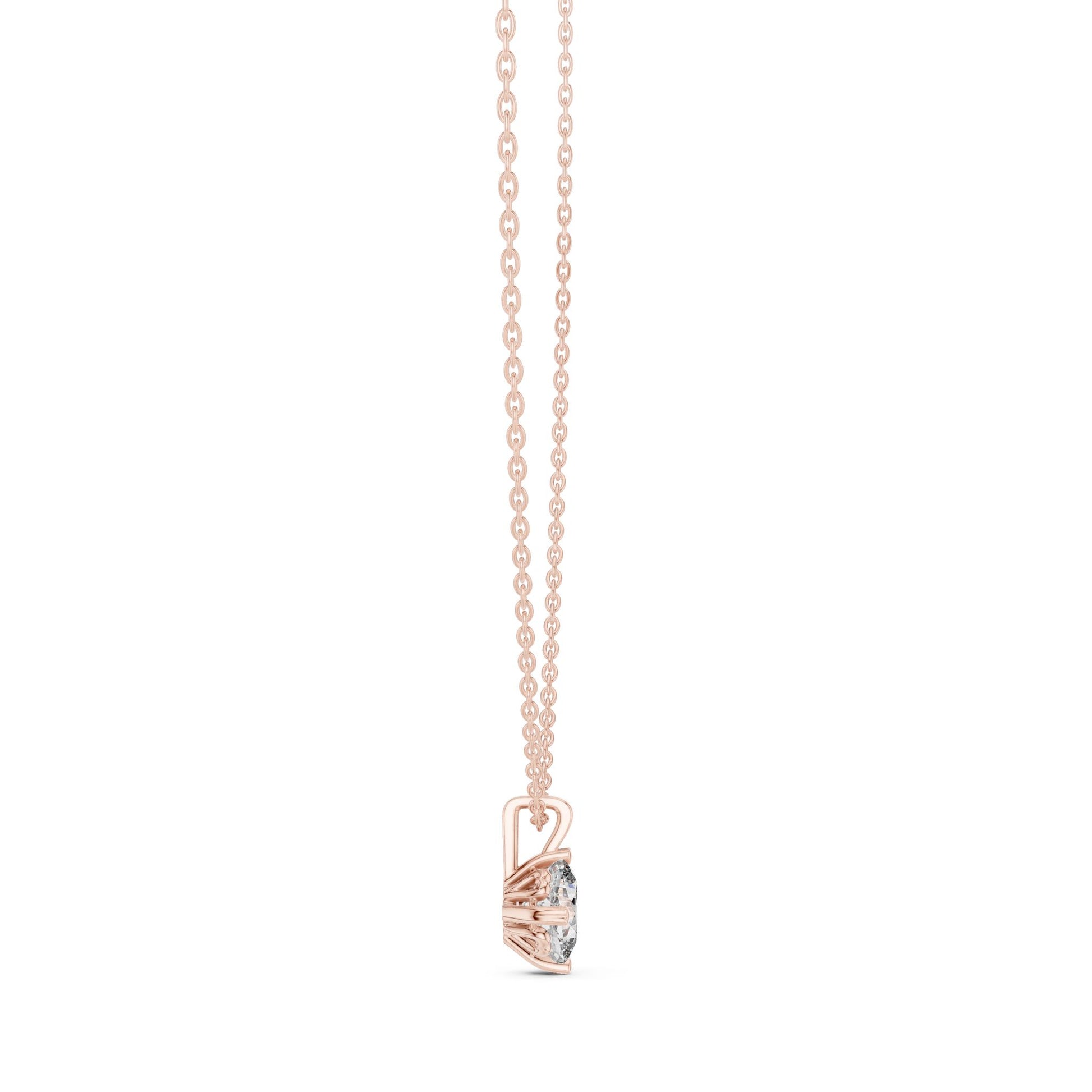Round Lab Grown Diamond Pendant
