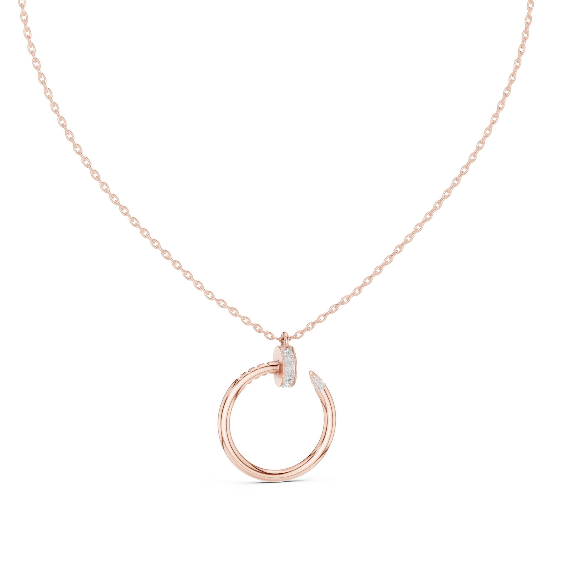 Round Lab Grown Diamond Pendant