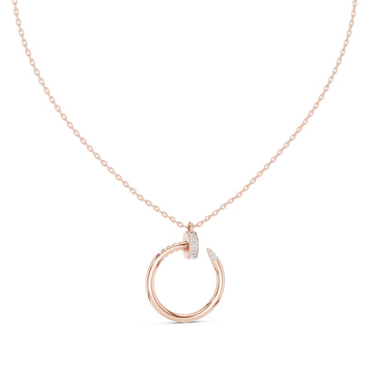 Round Lab Grown Diamond Pendant