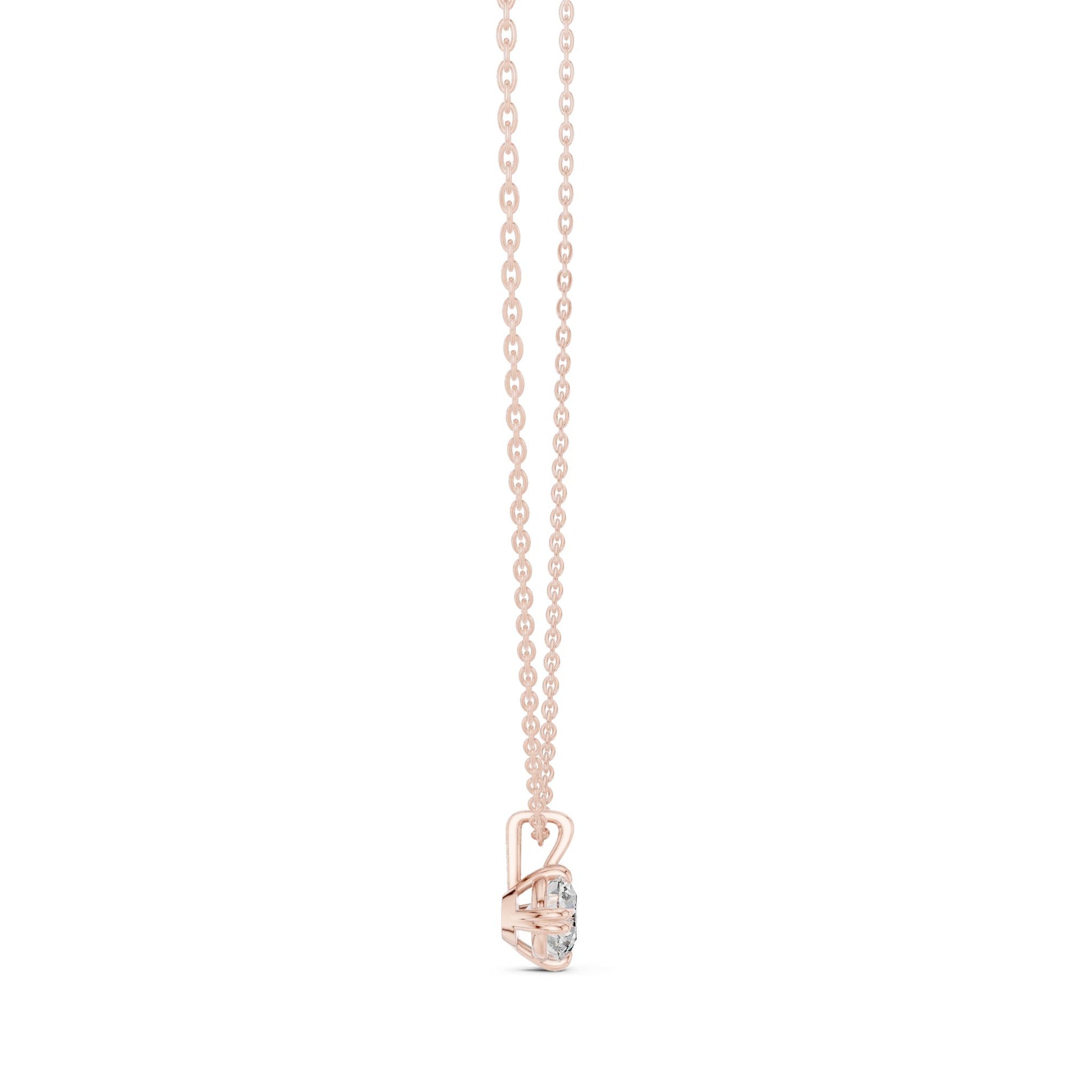Round Lab Grown Diamond Pendant